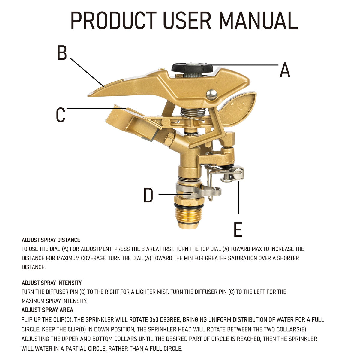 Hourleey half-inch threaded connector for easy hose compatibility