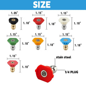 Hourleey detailing kit for pressure washer with versatile spray options.