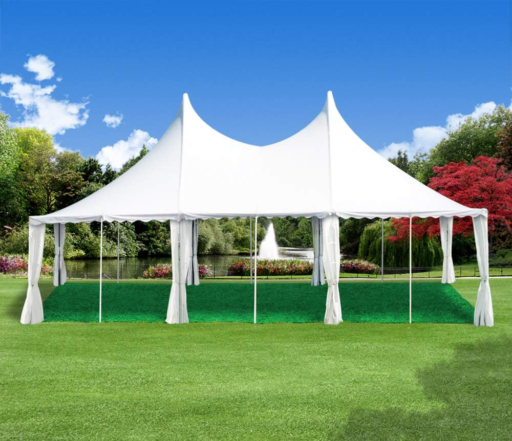 Edge-hemmed green turf rug by House, Home and More for durability