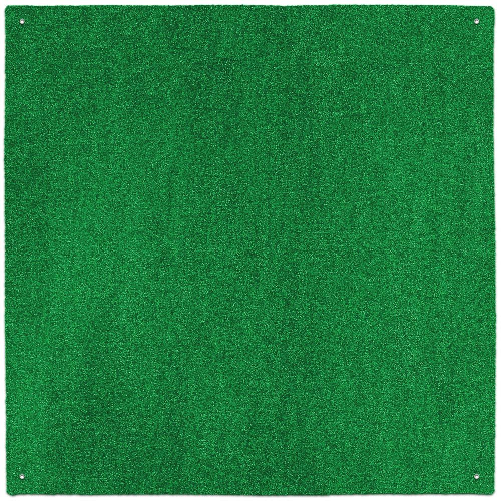 House, Home and More outdoor turf rug in green, main view, versatile events