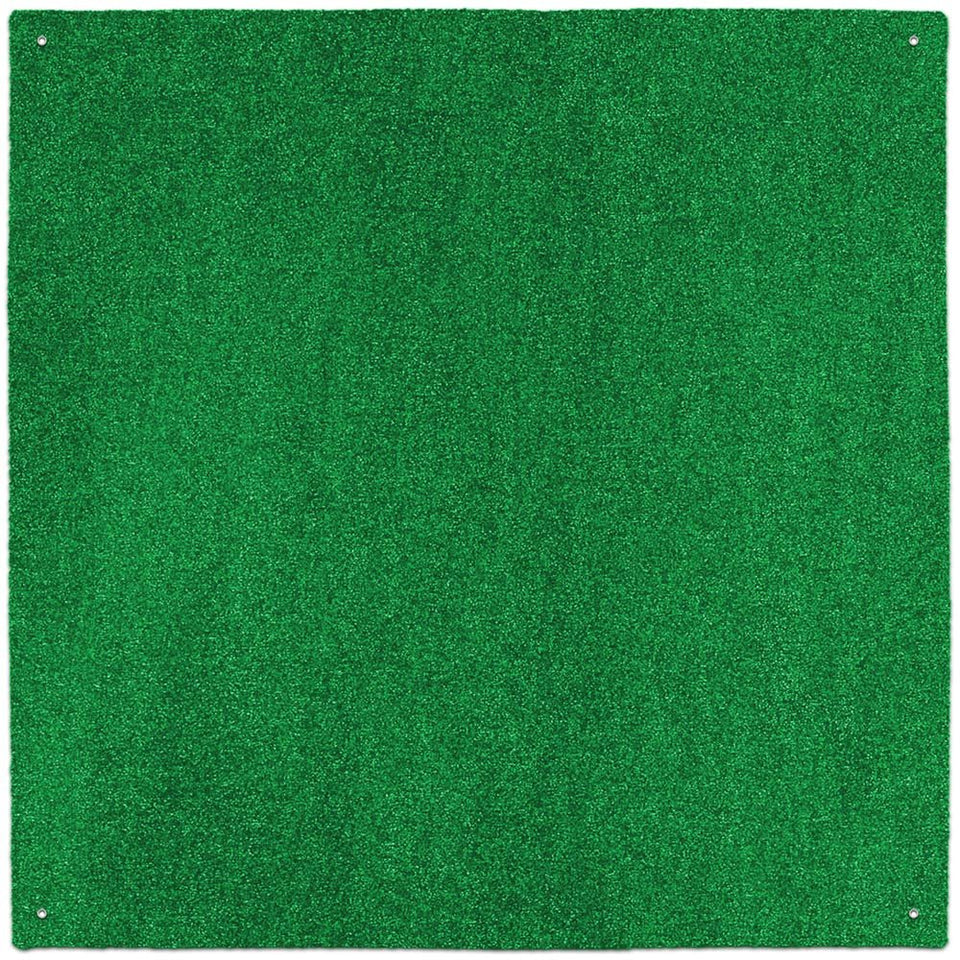 House, Home and More outdoor turf rug in green, main view, versatile events