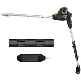 Houselife 20-inch pole hedge trimmer bare tool ready for DeWalt 20V Max setup.