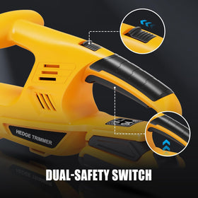 Houselife 5/8-inch cutting capacity tackles thick branches smoothly.