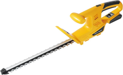 Houselife cordless hedge trimmer with 18-inch blade for precise shrub shaping.