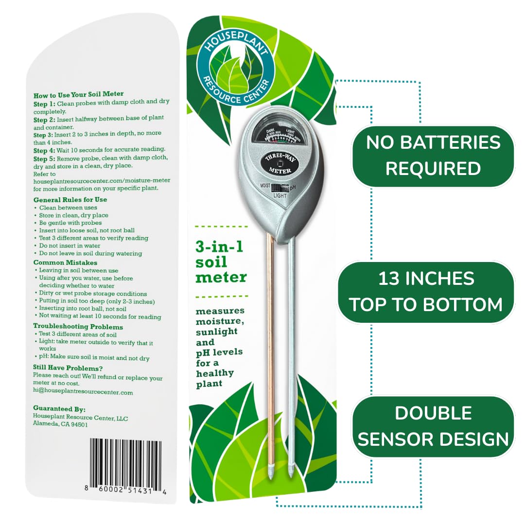 Houseplant Resource Center Health Meter reveals root environment insights.