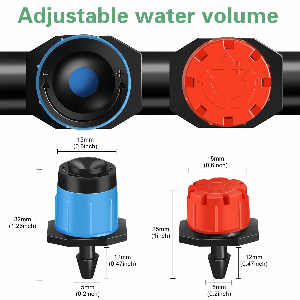 HouseUp irrigation kit with 150 emitters and 30 mist emitters for scalable setup