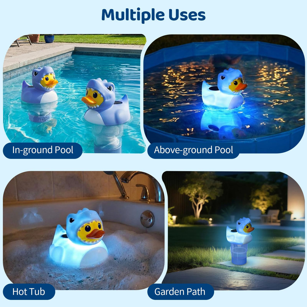 Housolution chlorine floater versatile in pools, spas, and hot tubs