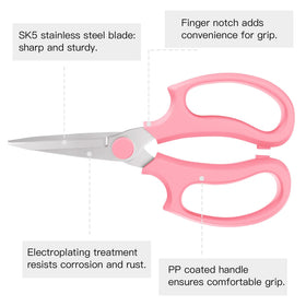 Housolution Flower Scissors easy maintenance keeps blades sharp with simple cleaning.