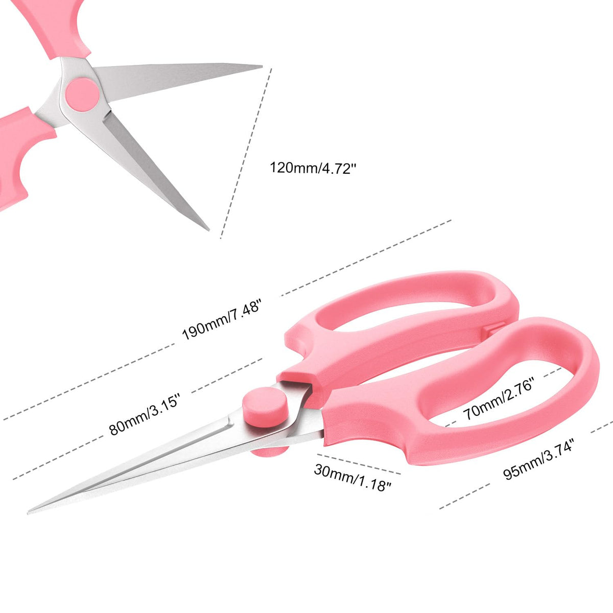 Housolution Flower Scissors lightweight design reduces hand fatigue during pruning tasks.