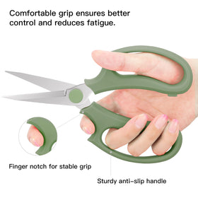 Housolution Flower Scissors plated blade resists rust and stays sharp.