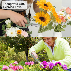 Housolution Flower Scissors premium steel build offers durability.