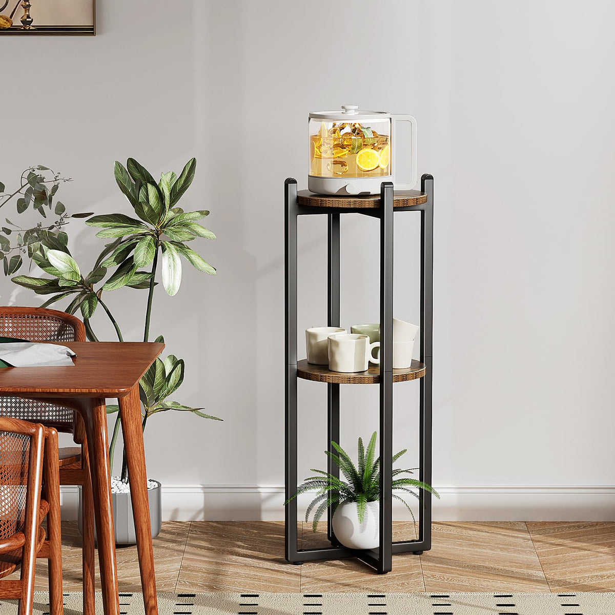 Housolution rustic brown design adds modern elegance to living rooms and kitchens.