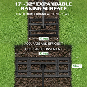 Housolution stainless steel leveling rake resists rust outdoors