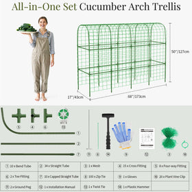 Housolution U-shaped arch design provides stable surface and dual-side planting for sun-loving climbers.