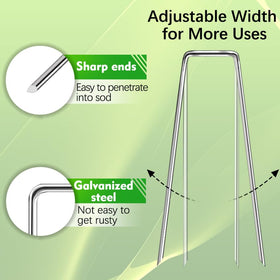 Galvanized anti-rust Houya stakes resist corrosion in all seasons.