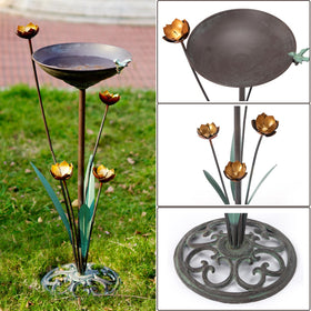 HOUYANG easy assembly bird bath for quick garden setup.