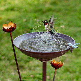 HOUYANG antique style pedestal highlights the garden decor in your yard.