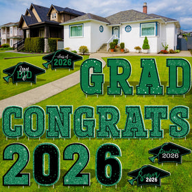 HOVACY outdoor decor doubles as a photo prop for grads and families