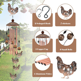 Howarmer wind chimes use aluminum tubes for bright clear tones in windy outdoor settings.
