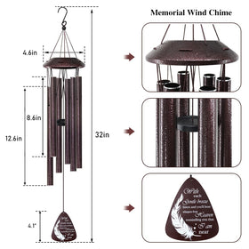 Howarmer wind chimes nylon string ensures long-lasting outdoor display
