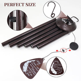 Howarmer memorial wind chimes outdoor hanging in a garden setting