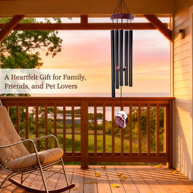 Howarmer Outdoor wind chimes with aluminum pine construction, weather-resistant and durable.
