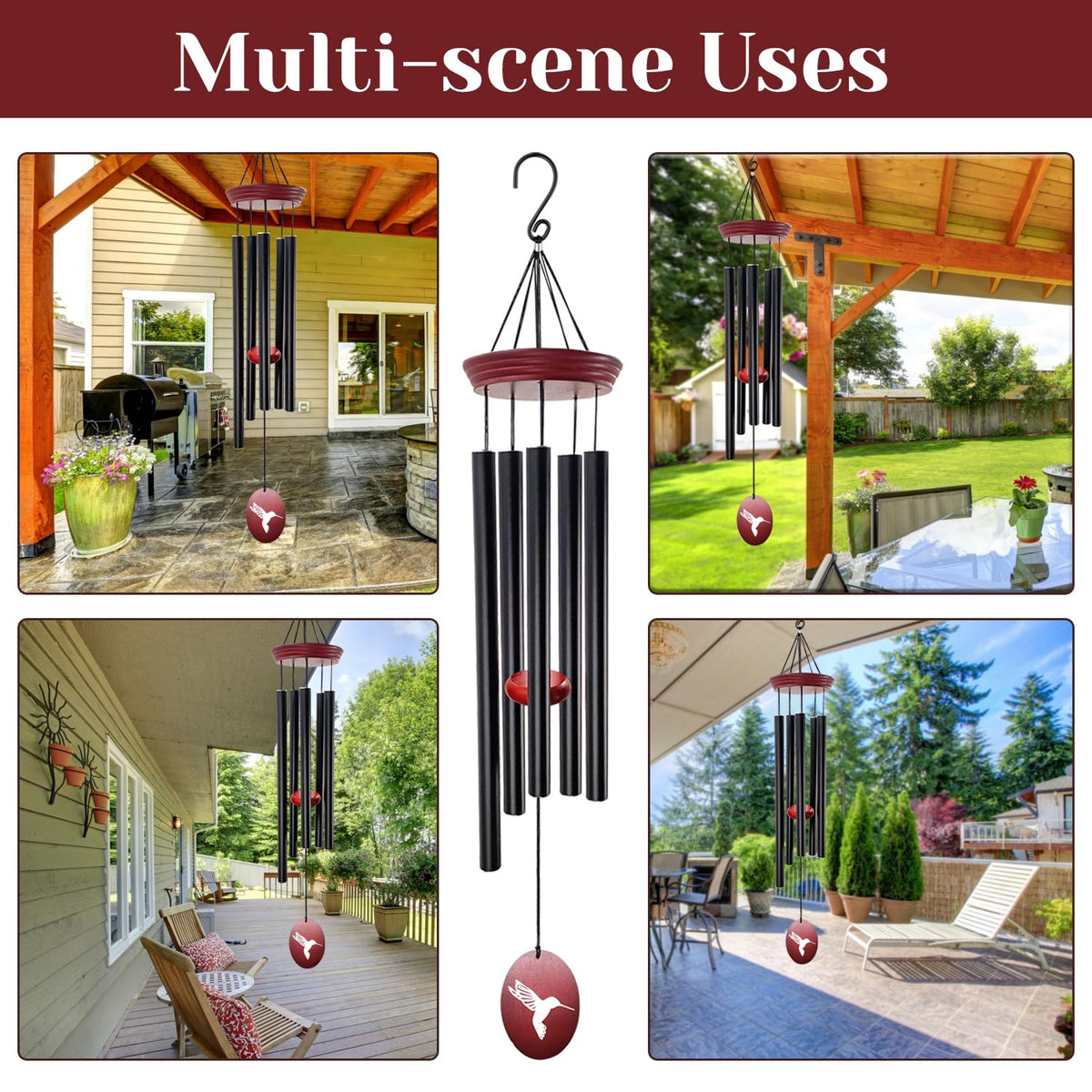 S-hook enables quick hanging and versatile placement.