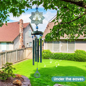 Howarmer Spiritual Wind Chime with easy hanging chain simplifies setup