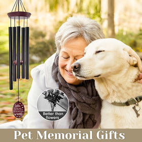 Weather-resistant Howarmer wind chimes outdoors in sun and rain