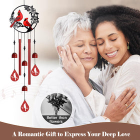 Howarmer garden wind chime hangs easily on patios or porches.