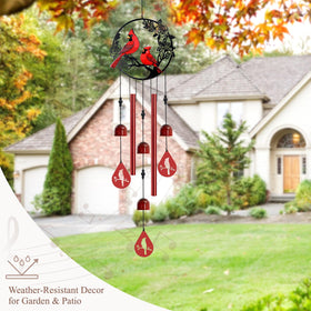 Howarmer wind chime brightens porch or window with welcoming presence.