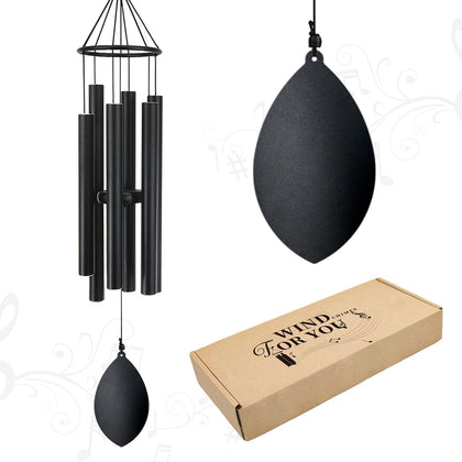 Howarmer wind chimes in deep tone 30-inch design for calm outdoor ambience