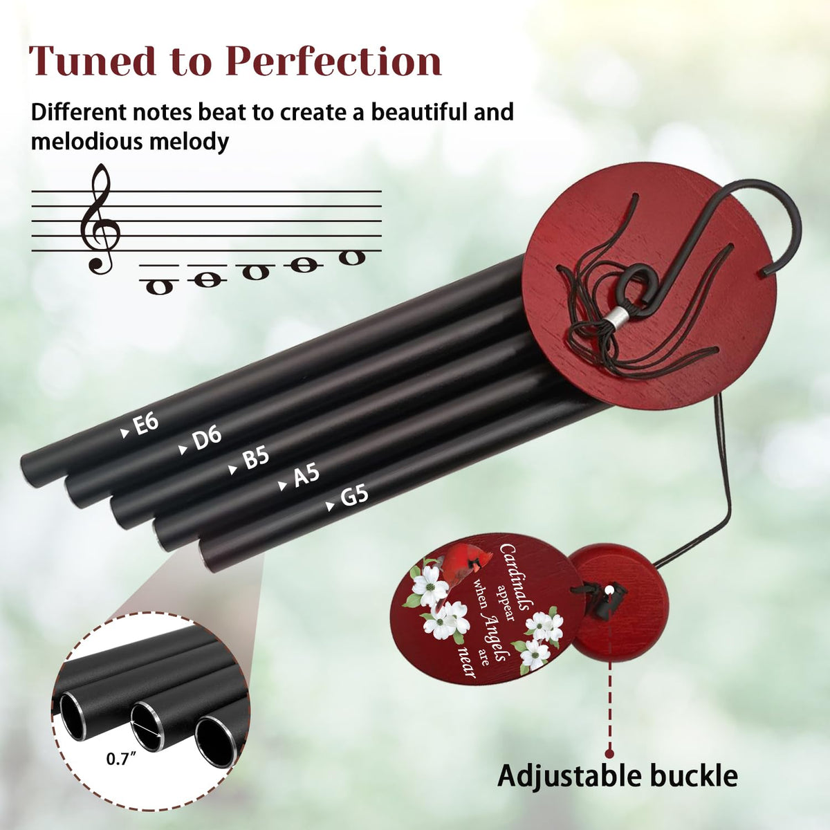 Howarmer Windchime outdoor garden display invites tranquil moments