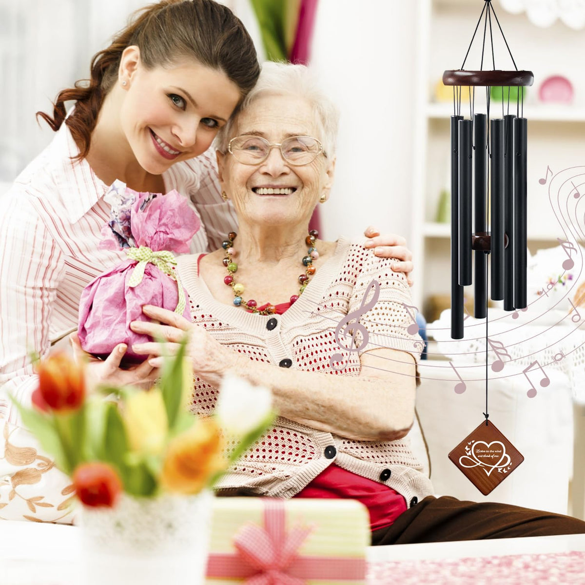 Howarmer windchime soothing-tone enhances outdoor relaxation.