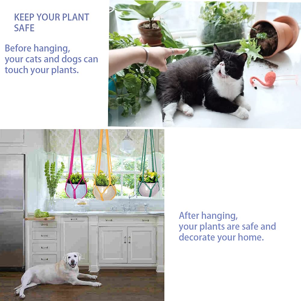 HOWMAX durable cotton rope weave supports pots and soil for everyday use.