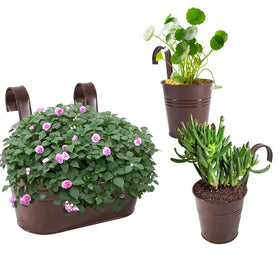 HowRU set includes oval and round pots for versatile decor.