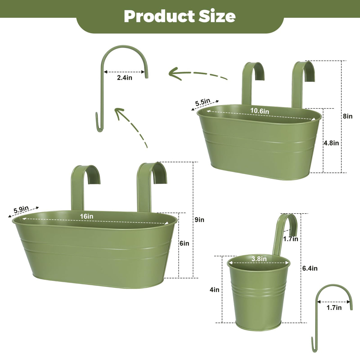 HowRU medium hanging pot shown on balcony for compact herb garden.