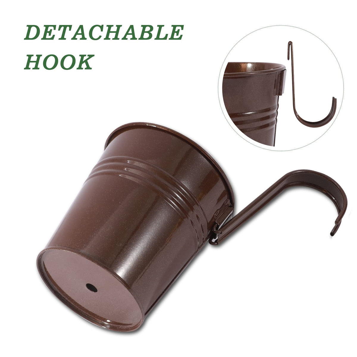 HowRU rectangular balcony planter optimizes dirt and root space.