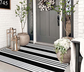 HOXCIK machine washable rug for easy care