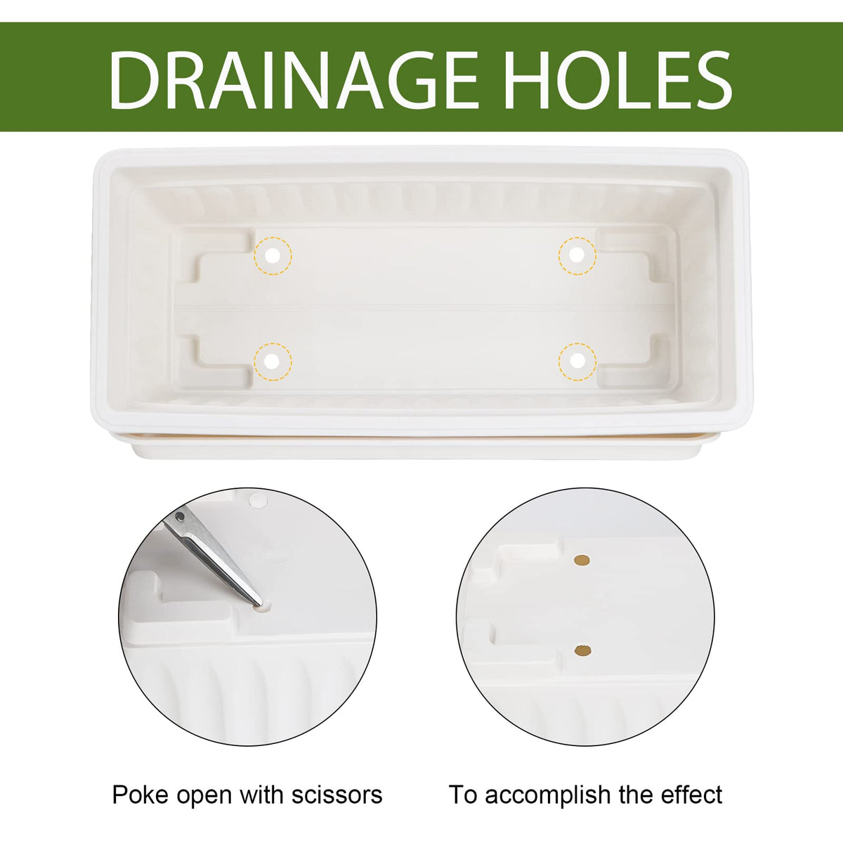 HOXHA durable plastic construction withstands outdoor weather and frequent use.