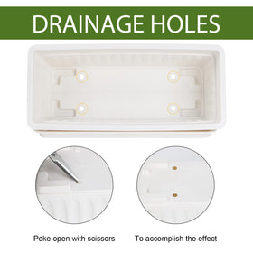 HOXHA durable plastic construction withstands outdoor weather and frequent use.