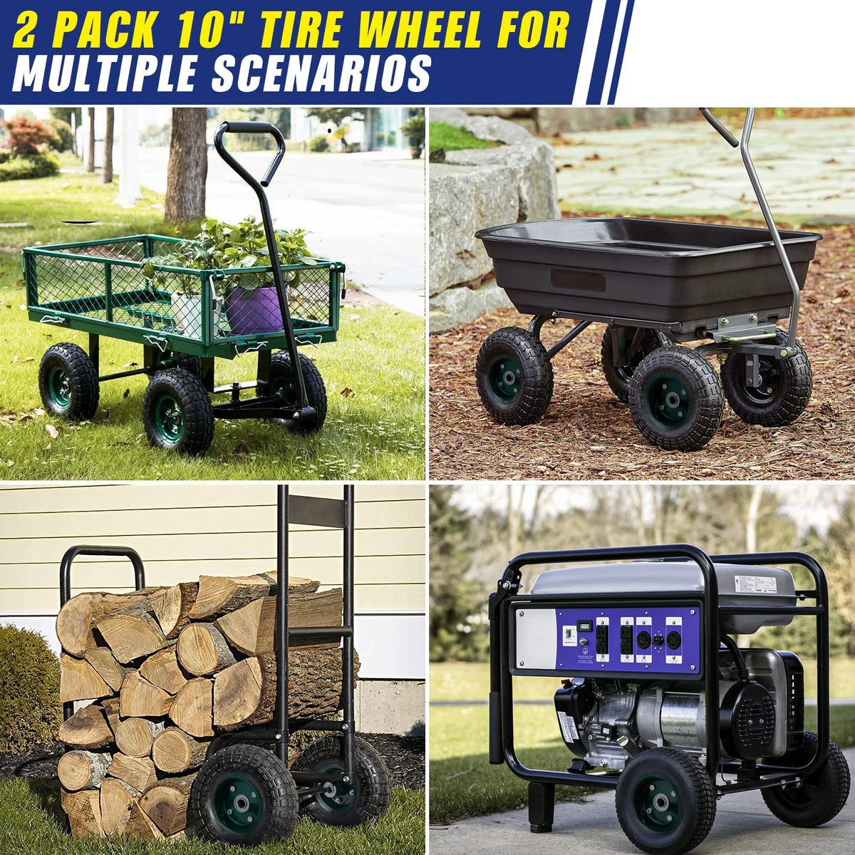 HOXWELL polyurethane tire offers durable, long-lasting performance with low maintenance.