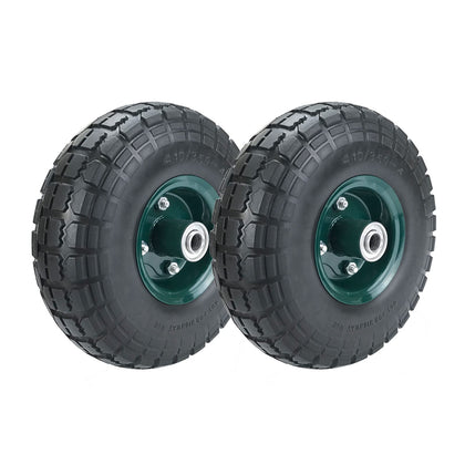 HOXWELL flat-free tire 10-inch, ready for wheelbarrow or cart use, puncture-free planning.