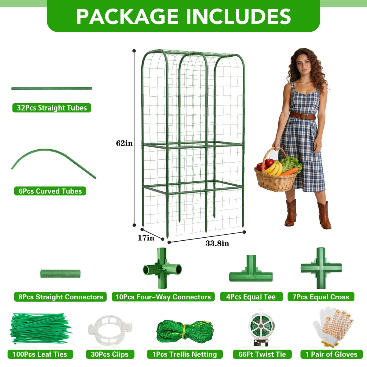 Hoyejyou garden clips and leaf ties help secure vines neatly.