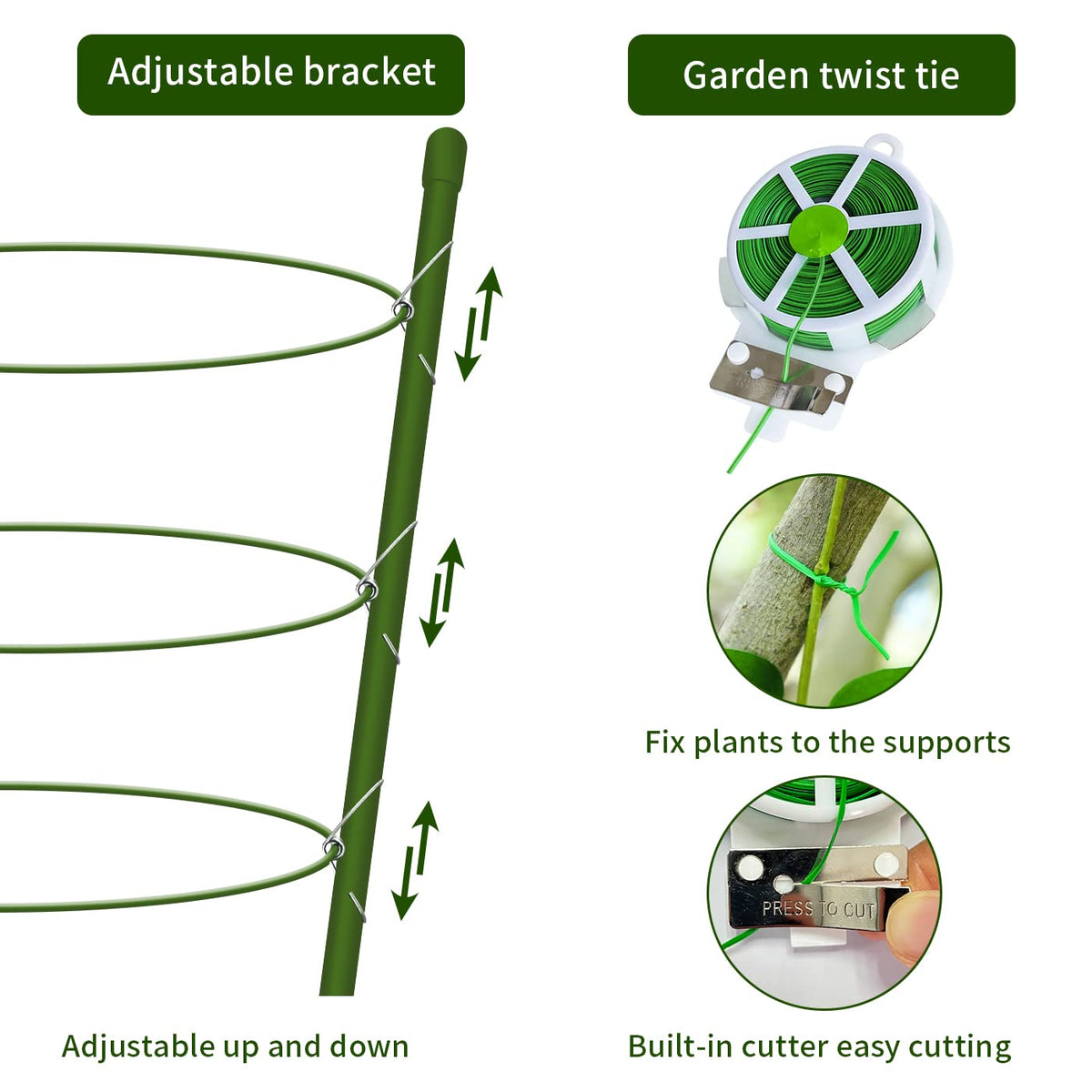 Hoyejyou stackable cages save space when storing between growing seasons.