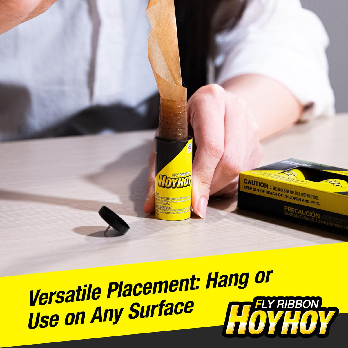 HOY HOY Fly Ribbon long-lasting adhesion implies ongoing coverage after opening.
