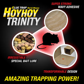 U‑shape configuration fits tight spaces with HOY HOY glue traps