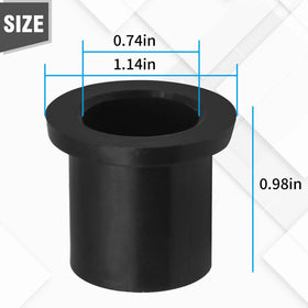 Hoypeyfiy wheel bushing dimensions: ID 0.644 in, OD 0.818 in, height 1 in.