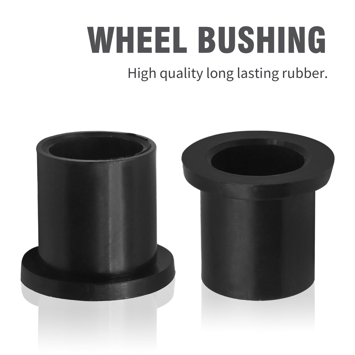 Hoypeyfiy nylon wheel bushing emphasizes sturdy, reliable nylon material.