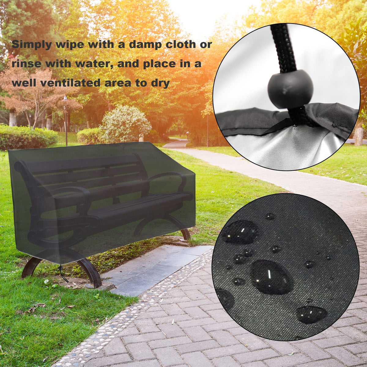 Hoypeyfiy durable Oxford fabric for long-lasting outdoor furniture protection.
